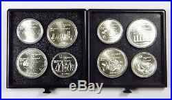 CANADA 1976 Summer Olympics STERLING SILVER OLYMPIC COINS 28 Coins $5 & $10