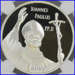 CANADA. 2005, 10 Dollars, Silver NGC PF70 Top Pop? Pope John Paul II RARE