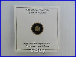 Canada 2013 $50 Queen Elizabeth II Coronation 5 Oz Pure Silver Color Proof Coin