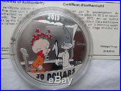 CANADA 2015 Looney Tunes $30 Silver Coins Classic Scenes-Complete 3 Coin Set