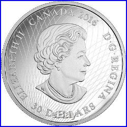 CANADA 2016 $30 2oz FINE SILVER COIN-GLOW IN THE DARK ILLUMINATED CORAL REEF A