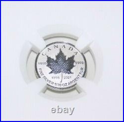 CANADA 2021 SILVER $1 NGC PF70 Pulsating Maple Leaf 1st Release Graded. 999 Coin