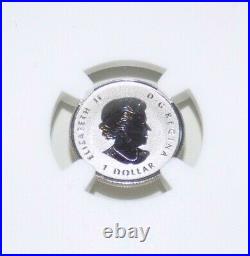 CANADA 2021 SILVER $1 NGC PF70 Pulsating Maple Leaf 1st Release Graded. 999 Coin