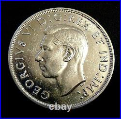 CANADA Canadian 1947 pointed silver dollar King George VI NICE