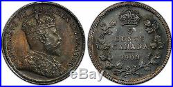 CANADA. Edward VII. 1908 AR 5 Cents. PCGS SP64. Royal Canadian Mint, Ottawa