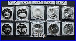 CANADA OLYMPIC STERLING SILVER COIN LOT 20 Coins 1973 1976