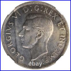 CANADA'Voyageur' Dollar 1945 NGC UNC George VI