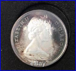 Canada 1867-1967 Centenial 7 Coin Set Silver with$20 Gold Coin Specimen Case Box