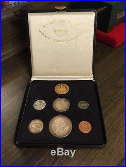 Canada 1867-1967 Silver Proof Set Confederation Centennial with Gold Cased RARE