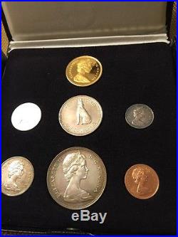 Canada 1867-1967 Silver Proof Set Confederation Centennial with Gold Cased RARE