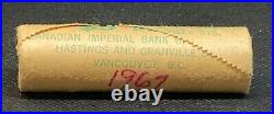 Canada 1867-1967 UNOPENED UNCIRCULATED UNC Bank Roll of 10 Cents Silver 50 Coins