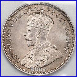 Canada 1912 10 Cents Dime Silver Coin ICCS MS-64