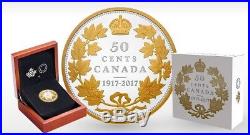 Canada 1917 2017 Half Dollar 50 Cents 2 Oz Silver Coin Masters Club