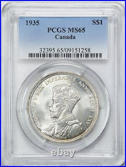 Canada 1935 $1 Silver Dollar MS65 PCGS 09151258 KM#30