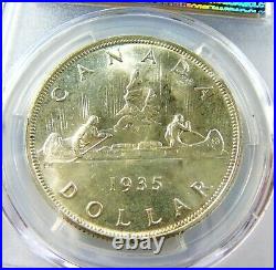 Canada 1935 Silver Dollar Pcgs Ms64