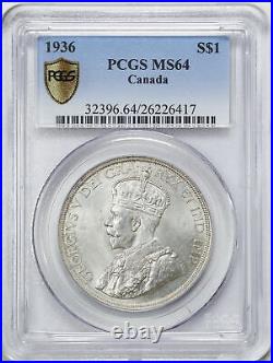 Canada 1936 $1 Silver Dollar MS64 PCGS 26226417 KM#31