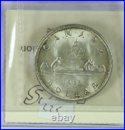 Canada 1936 Silver Dollar ICCS Certified MS64.800