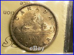 Canada 1936 Silver Dollar, ICCS MS 64, Beautiful Luster! #G4580
