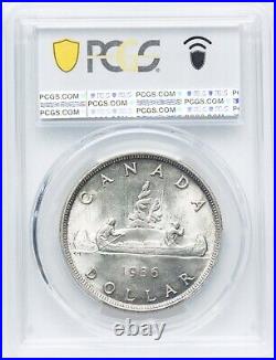 Canada 1936 Silver Dollar PCGS MS 63 -SUPERB STRIKE AND LUSTER