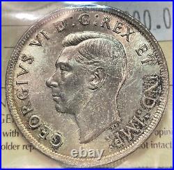 Canada 1937 $1 Silver Dollar Graded ICCS MS65 GEM! M104