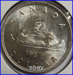 Canada 1937 Silver Dollar Real Nice