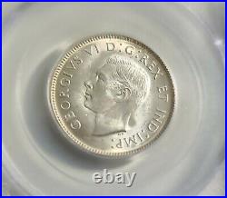Canada 1938 25 Cent Silver Quarter PCGS MS63