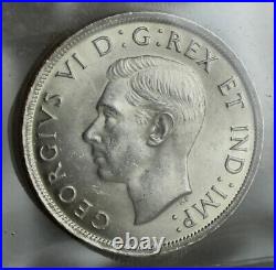 Canada 1938 George VI Silver Dollar ICCS MS-63 #210160