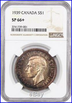 Canada 1939 $1 NGC SP66+ Pretty Toning! Silver Dollar Pretty Toning