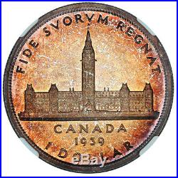 Canada 1939 $1 NGC SP66+ Pretty Toning! Silver Dollar Pretty Toning
