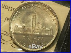 Canada 1939 Silver Dollar $1, ICCS MS 65, Blast White #G5635