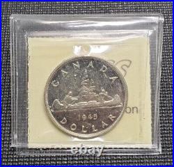Canada 1945 Silver $1.00 Dollar Coin ICCS MS-62