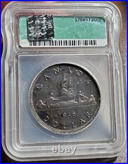 Canada 1946 Silver Dollar ICG Certified MS62