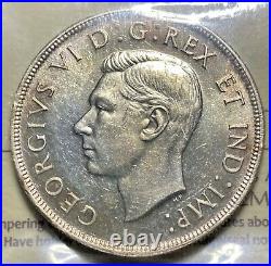 Canada 1946 Voyageur Silver Dollar Graded ICCS MS63. Cert# XMS488