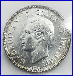 Canada 1947 Maple Leaf 25 Cents MS 65 PQ GEM UNC Silver Quarter ICCS