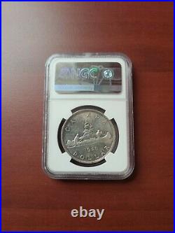 Canada 1948 Silver Dollar NGC MS 60