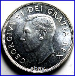 Canada 1949 One Silver Dollar Uncirculated -125-220 Canada 1949 One Silver Dollar Uncirculated -125-220