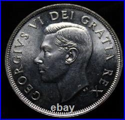Canada 1949 One Silver Dollar Uncirculated -125-220 Canada 1949 One Silver Dollar Uncirculated -125-220