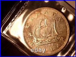 Canada 1949, dollar old silver world coin ICCS MS-65 #0337