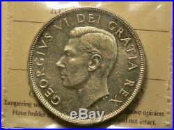 Canada 1951 $1 Silver Dollar, ICCS MS 63 ARNPRIOR Variety #5724