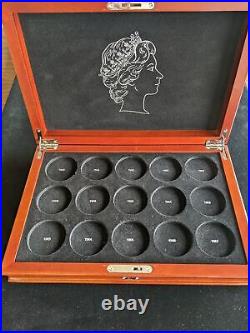 Canada 1953-1967 $1 Silver Dollar Brilliant Uncirculated 15-Coin Set with Box