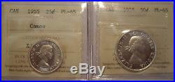 Canada 1955 6 Coin Silver Proof-Like Set ICCS Graded