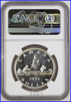 Canada, 1957 Silver Dollar NGC Graded Proof Like PL 67