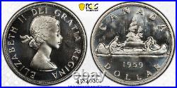 Canada, 1959 Elizabeth II Dollar. PCGS PL 66. 31,577 Mintage