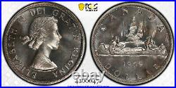 Canada, 1959 Elizabeth II Dollar. PCGS PL 66. 45,160 Mintage