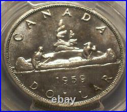 Canada, 1959 Elizabeth II Dollar. PCGS PL 66. 45,160 Mintage