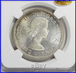 Canada 1964 S$1 Silver Dollar NGC MS-65 WINGS