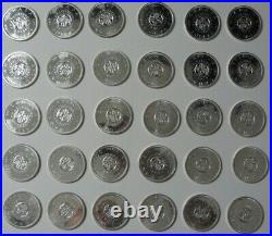 Canada 1964 Silver Dollar Roll 30 BU PL Coins #STA1112