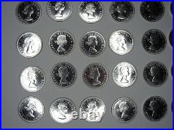 Canada 1964 Silver Dollar Roll 30 BU PL Coins #STA1112