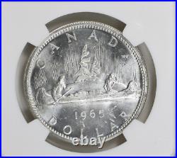 Canada 1965 S$1 Silver Large Beads Blunt 5 NGC MS 63 GEM $148.88