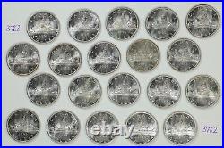 Canada 1966 $20 Face Uncirculated Silver Dollar Roll Tube of 20 Coins #3762